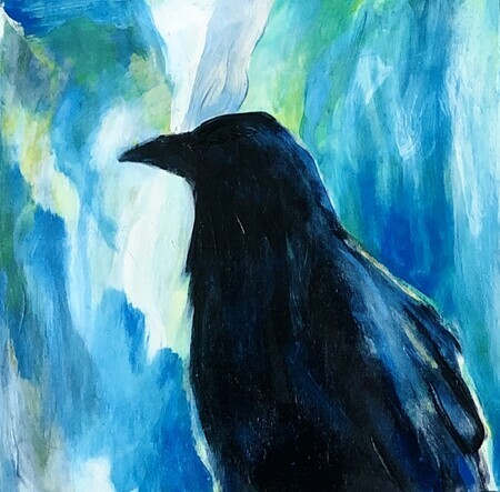Thoughtful Raven